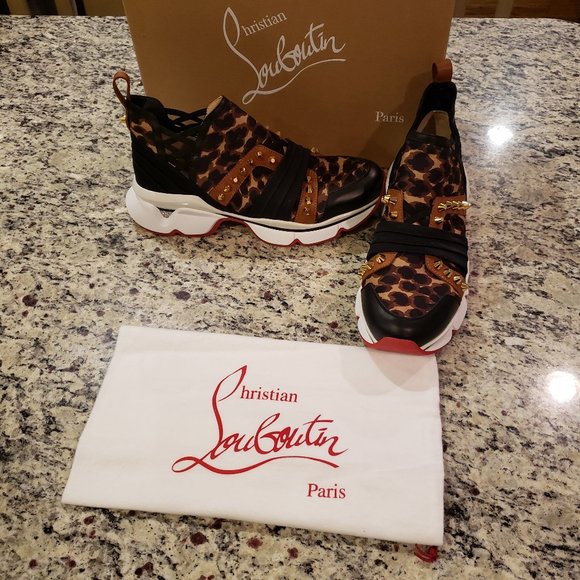 Christian Louboutin Shoes - 🔥HP🔥Christian Louboutin Sneaker Leopard Print